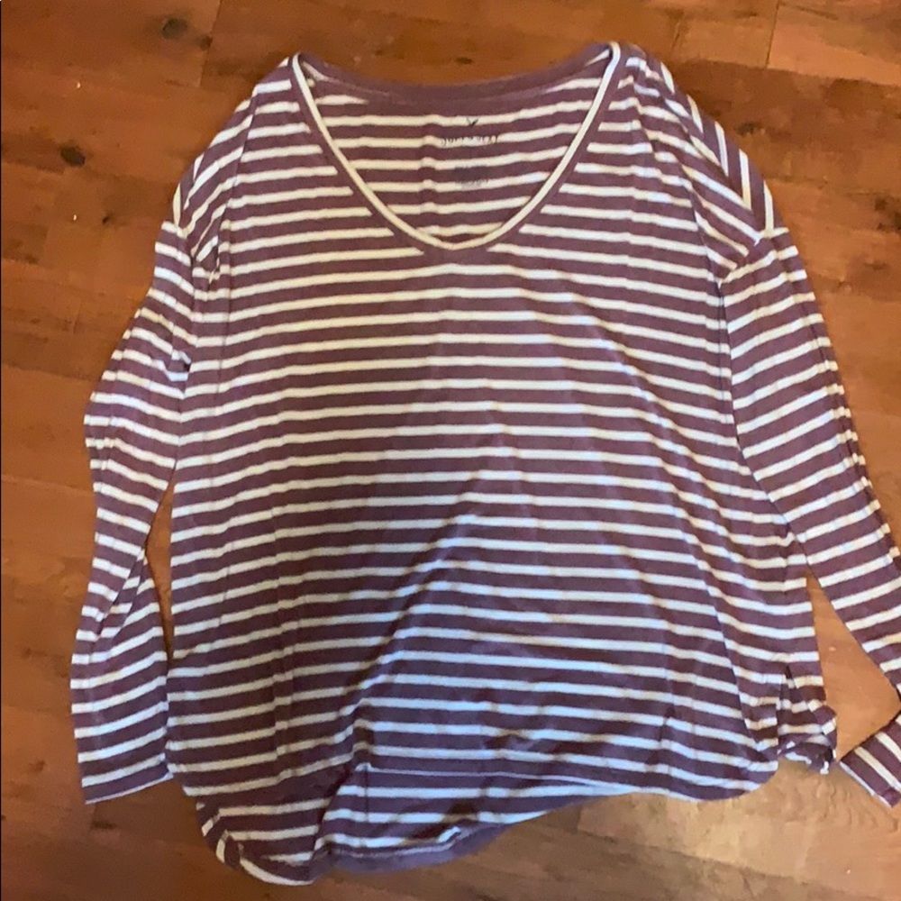 NWOT AEO striped long sleeve shirt